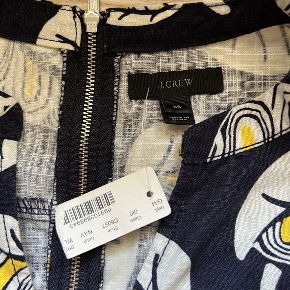 J crew Pullover Tunic Linen Lyocell Mini Dress. Size XS‎-S - Picture 5 of 13
